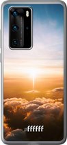 Huawei P40 Pro Hoesje Transparant TPU Case - Cloud Sunset #ffffff