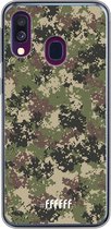 Samsung Galaxy A50 Hoesje Transparant TPU Case - Digital Camouflage #ffffff