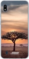 Samsung Galaxy A10 Hoesje Transparant TPU Case - Tanzania #ffffff