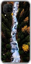 Huawei P40 Lite Hoesje Transparant TPU Case - Forest River #ffffff