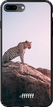 iPhone 8 Plus Hoesje TPU Case - Leopard #ffffff