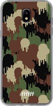 Samsung Galaxy J5 (2017) Hoesje Transparant TPU Case - Graffiti Camouflage #ffffff