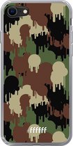 6F hoesje - geschikt voor iPhone SE (2020) - Transparant TPU Case - Graffiti Camouflage #ffffff