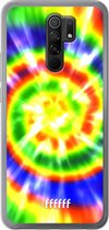 Xiaomi Redmi 9 Hoesje Transparant TPU Case - Hippie Tie Dye #ffffff