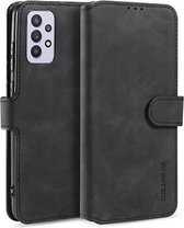 CaseMe - Samsung Galaxy A32 5G Hoesje - Met Magnetische Sluiting - Ming Serie - Leren Book Case - Zwart