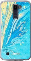 LG K10 (2016) Hoesje Transparant TPU Case - Endless Azure #ffffff