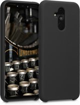 kwmobile telefoonhoesje voor Huawei Mate 20 Lite - Hoesje met siliconen coating - Smartphone case in mat zwart