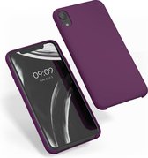 kwmobile telefoonhoesje voor Apple iPhone XR - Hoesje met siliconen coating - Smartphone case in bordeaux-violet