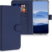 kwmobile telefoonhoesje voor Huawei Y9 Prime (2019) - Hoesje met pasjeshouder in donkerblauw - Wallet case