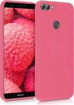 kwmobile telefoonhoesje voor Huawei Enjoy 7S / P Smart (2017) - Hoesje voor smartphone - Back cover in neon koraal