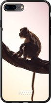 iPhone 7 Plus Hoesje TPU Case - Macaque #ffffff