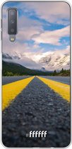 Samsung Galaxy A7 (2018) Hoesje Transparant TPU Case - Road Ahead #ffffff