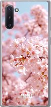 Samsung Galaxy Note 10 Hoesje Transparant TPU Case - Cherry Blossom #ffffff