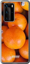 Huawei P40 Pro Hoesje Transparant TPU Case - Sinaasappel #ffffff