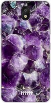 LG K30 (2019) Hoesje Transparant TPU Case - Purple Geode #ffffff