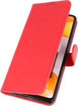 Wicked Narwal | bookstyle / book case/ wallet case Wallet Cases Hoesje voor Samsung Samsung Galaxy A42 5G Rood