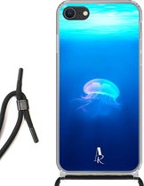 iPhone SE (2020) hoesje met koord - Jelly Fish