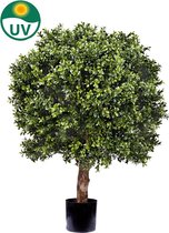 Kunstplant Buxus bal met stam d60 cm UV