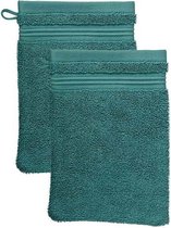 Beddinghouse Sheer - Washandje - 16x22 cm - Set van 2 - Dark Green