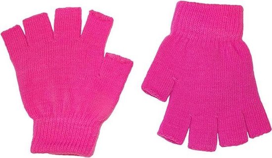 Roze Vingerloze Handschoenen | Maat One Size Fits All