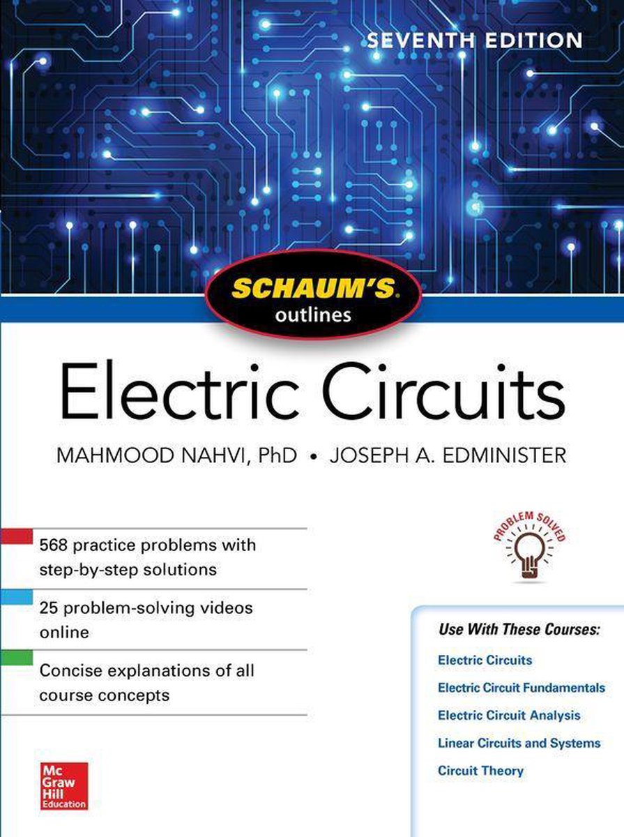 Omslag van Schaum's Outline of Electric Circuits, Seventh Edition