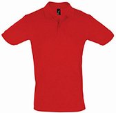 SOLS Heren Perfect Pique Korte Mouw Poloshirt (Rood)