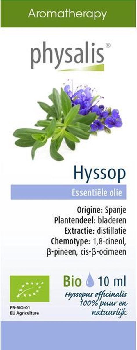 Physalis Aromatherapy Essentiële Oliën Hyssop Olie 10ml
