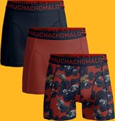 Muchachomalo - Chameleon - 3-pack boxershorts - rood & blauw - S