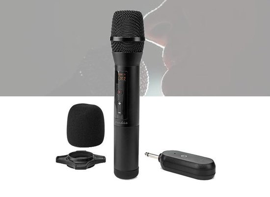 Nedis Draadloze microfoon - Karaoke - 20 kanalen - 1 microfoon - 10 uur  gebruikstijd -... | bol.com