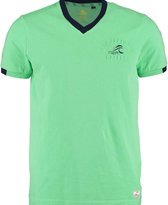 New Zealand Auckland T-shirt V-Hals Pembroke Calcite Groen (21CN702 - 505)