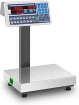 TEM Prijs rekenweegschaal - gekalibreerd - 30 kg - dubbele LED