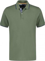 GENTS - Polo uni groen Maat L - Polo Shirt Heren - Poloshirts