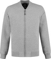 Lemon & Soda Heavy sweater cardigan unisex in de kleur grey heather in de maat M.