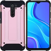 iMoshion Rugged Xtreme Backcover Xiaomi Redmi 9 hoesje - Rosé Goud