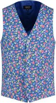 GENTS | Gilet Heren | Katoen |  bloemprint Maat XXL