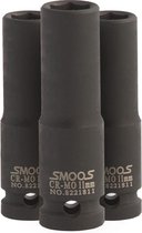 Smoos® Lange krachtdop 24 mm 3/8 opname - 3 stuks