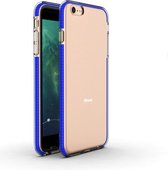 Voor iPhone 6 Plus TPU tweekleurige schokbestendige beschermhoes (blauw)