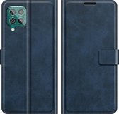 Voor Samsung Galaxy F62 / M62 Retro Kalfspatroon Gesp Horizontale Flip Leren Case met Houder & Kaartsleuven & Portemonnee (Blauw)