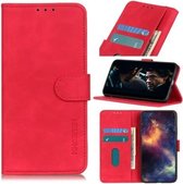 Voor Sony Xperia 8 Retro Texture PU + TPU Horizontale Flip Leren Case met Houder & Kaartsleuven & Portemonnee (Rood)