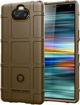 Volledige dekking schokbestendige TPU-hoes voor Sony Xperia XA4 (bruin)