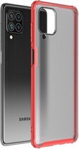Voor Samsung Galaxy F62 / M62 Vierhoekige schokbestendige TPU + pc-beschermhoes (rood)