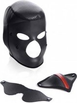Bundle - Master Series - Scorpion Hood Met Afneembare Blinddoek En Mondmasker met glijmiddel
