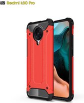 Voor Xiaomi Redmi K30 Pro Magic Armor TPU + pc-combinatiebehuizing (rood)