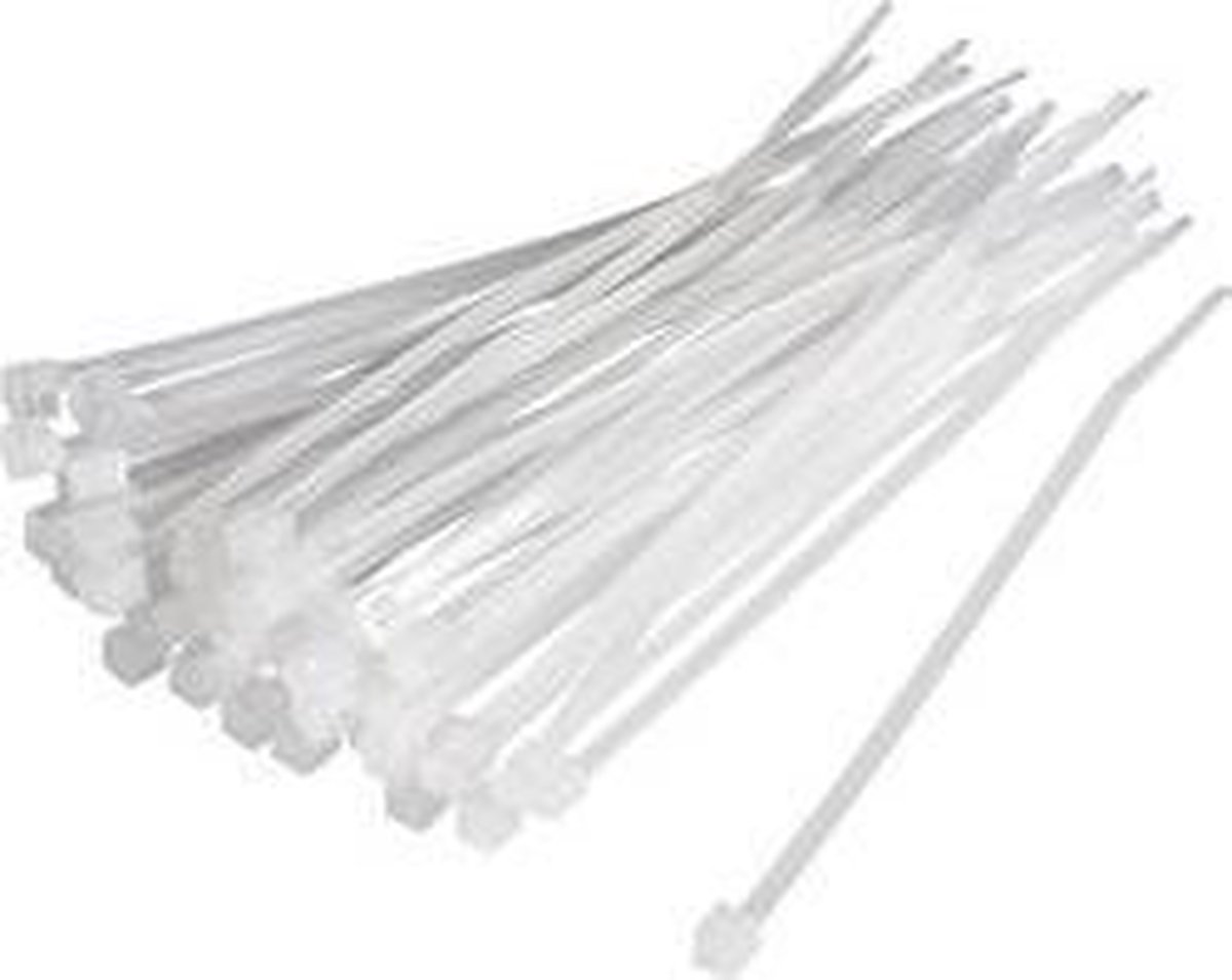 TRU COMPONENTS 1593681 TC-CV250203 Kabelbinder 250 mm 4.80 mm Natuur 100 stuk(s)