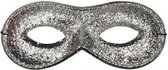 Zilverkleurig Venetiaans glitter masker voor volwassenen - Verkleedmasker