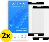 Samsung S7 edge Screenprotector 2x - Beschermglas Tempered Glass Cover - Pless®