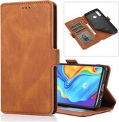 Voor Huawei P30 Lite Retro Magnetische Sluiting Horizontale Flip Leren Case met Houder & Kaartsleuven & Fotolijst & Portemonnee (Bruin)