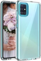 Ceezs transparant telefoonhoesje geschikt voor Samsung Galaxy A51 Transparante Back cover geschikt voor Samsung Galaxy A51 hoesje - transparant