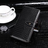 Voor Nokia 5.1 idewei Crocodile Texture Horizontale Flip Leather Case met houder & kaartsleuven & portemonnee (zwart)