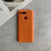 Voor Huawei Honor V20 schokbestendig Frosted TPU beschermhoes (oranje)